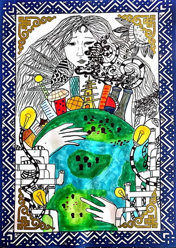 保护地球，人人有责五年级绘画