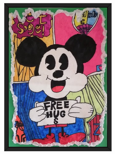 米老鼠画画作品