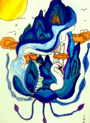 山海四年级绘画