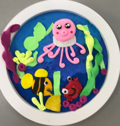 海底世界创意画简单好看