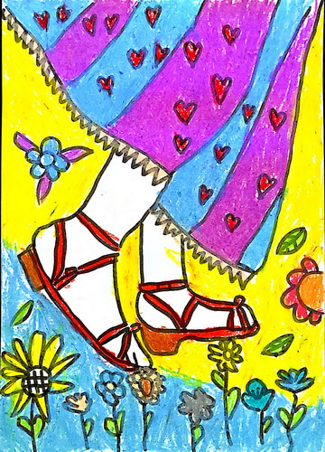 花裙子画画简单