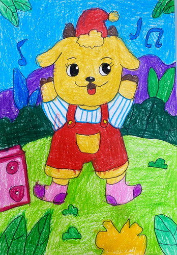 跳舞的小羊画画简单