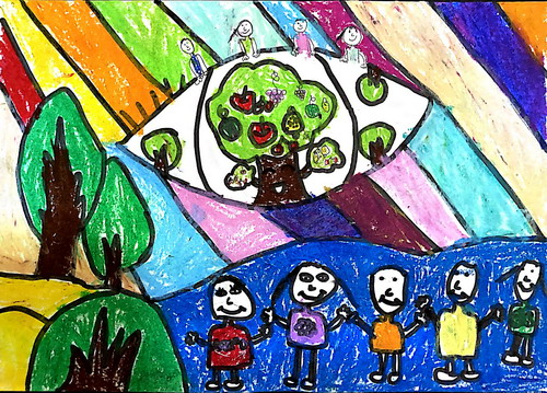 爱护树木绘画获奖作品