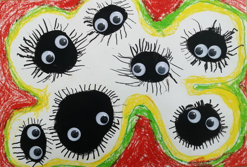 灰尘精灵绘画作品