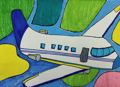 我们的田野儿童画图片