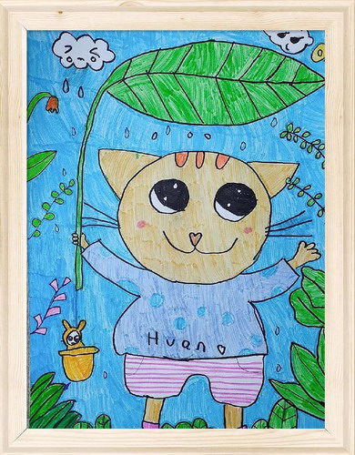 企鹅与雪人画画图片