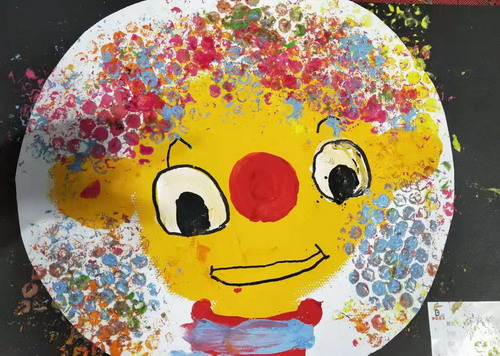 小丑创意画简单好看