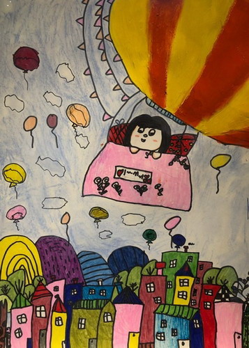 放飞梦想儿童画获奖