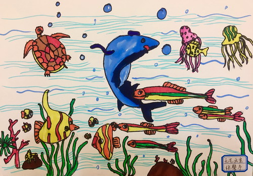 海洋生活创意画