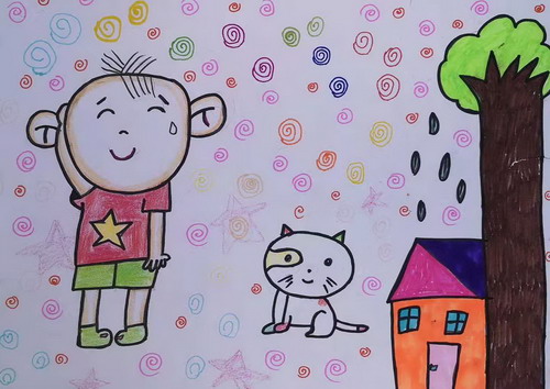 大耳朵图图创意画简单好看