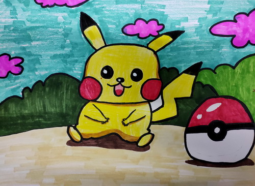 精灵宝可梦画简单又漂亮