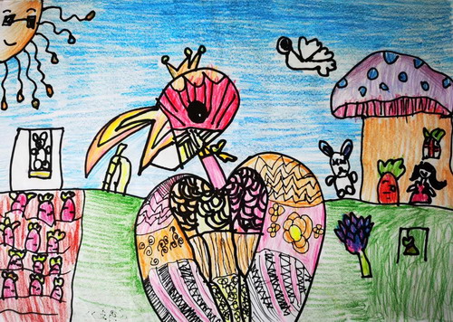 鸟王儿童画图片