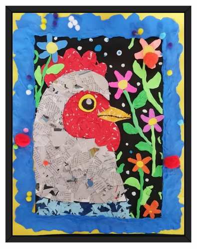 大公鸡画画好看