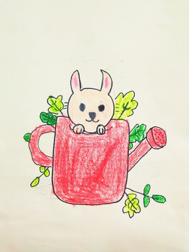 可爱的小花洒画简单好看