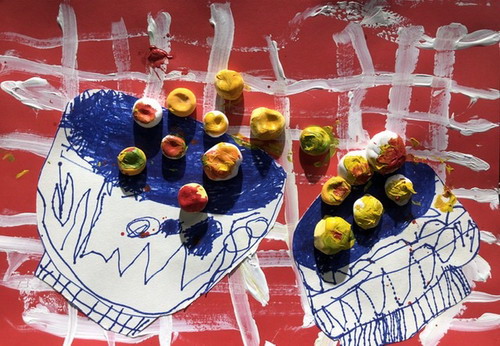 汤圆包绘画一等奖