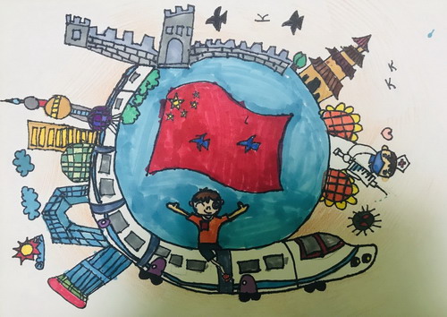 驶向未来儿童画创意