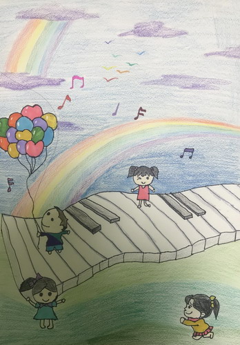 跳动的音符画画简单