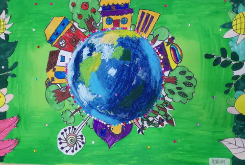 地球家园五年级绘画
