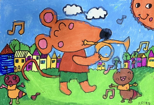 演奏家绘画漂亮