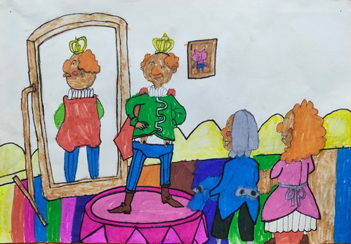 国王的新衣绘画漂亮