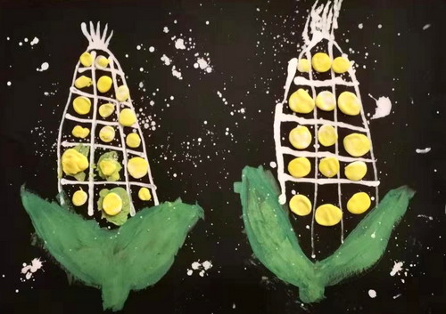 玉米画简单又漂亮