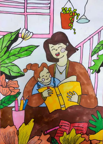 幸福时光手绘画简单好看