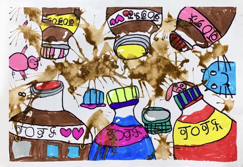 疯狂的可乐儿童绘画获奖