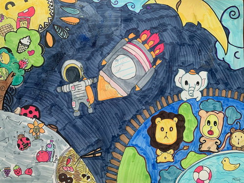 太空巡游记手绘画获奖