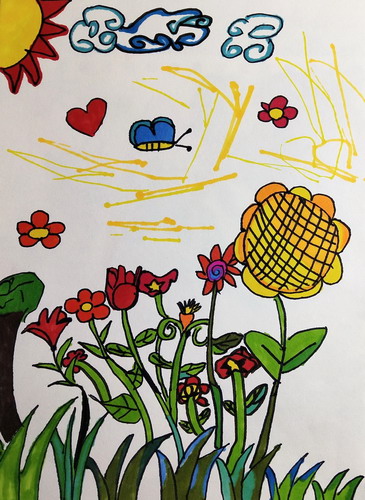 花园儿童画获奖