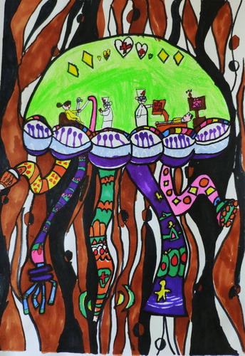 医学科技手绘图片