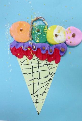 夏天的味道一年级绘画