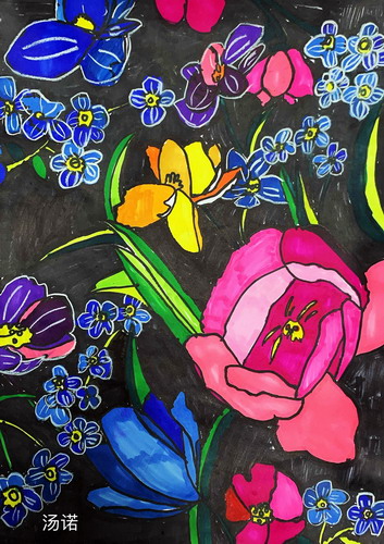 秘密花园儿童画