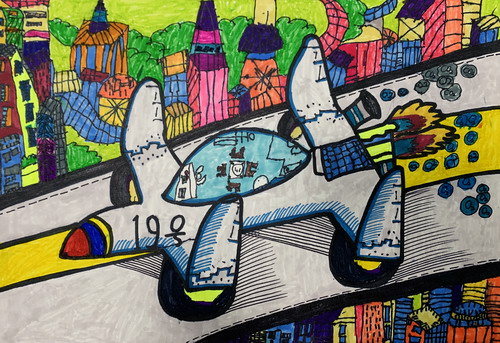 多功能制氧车绘画一等奖