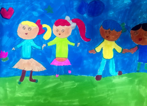 节日三年级儿童画