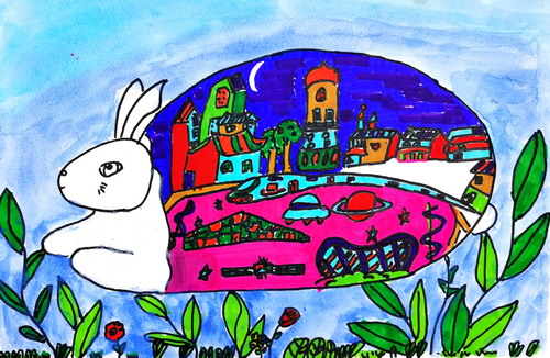 兔子城四年级绘画
