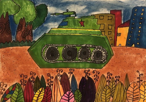 坦克绘画一等奖