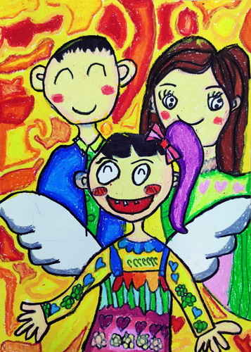 Family儿童绘画简单