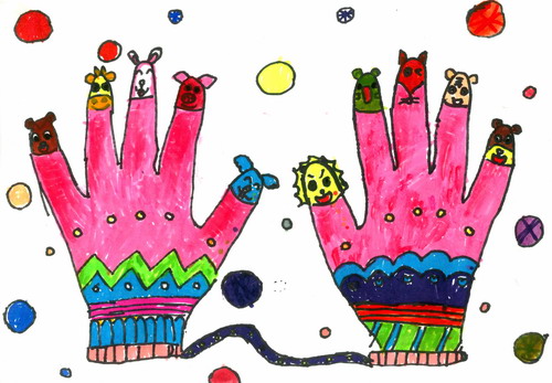 动物手套画简单好看