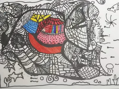 美丽的小鱼画画简单