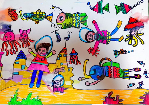 海底世界儿童画