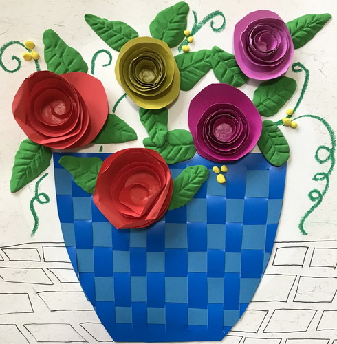 花篮绘画一等奖