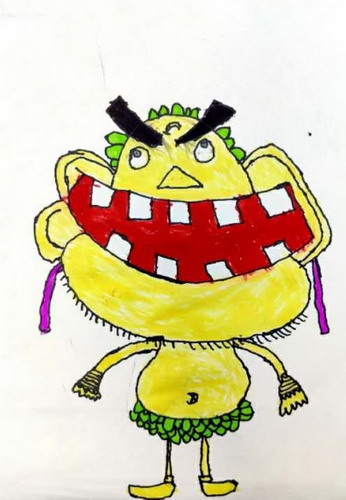 印第安人手绘画简单好看