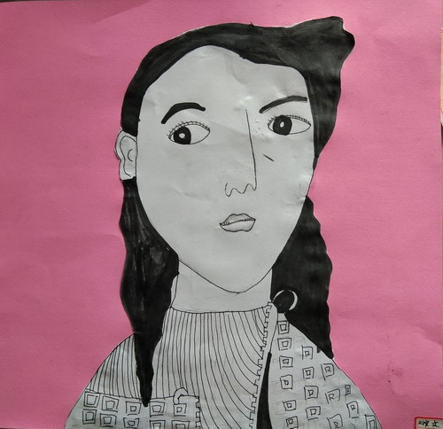 人物写生儿童绘画简单