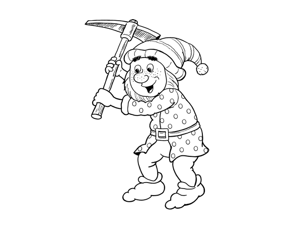 小矮人填色图片-1