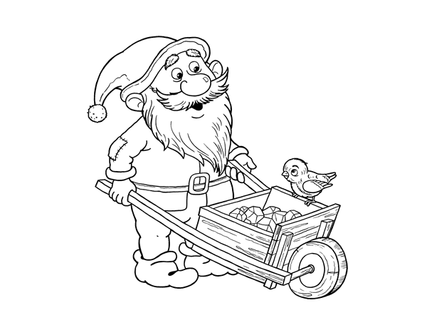 小矮人填色图片-5