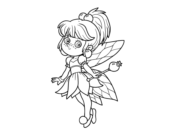 魔幻森林里的小精灵简笔画图片