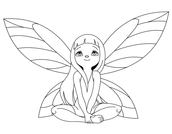 神奇的仙子简笔画图片