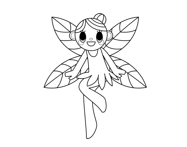 童话中的小仙女简笔画图片