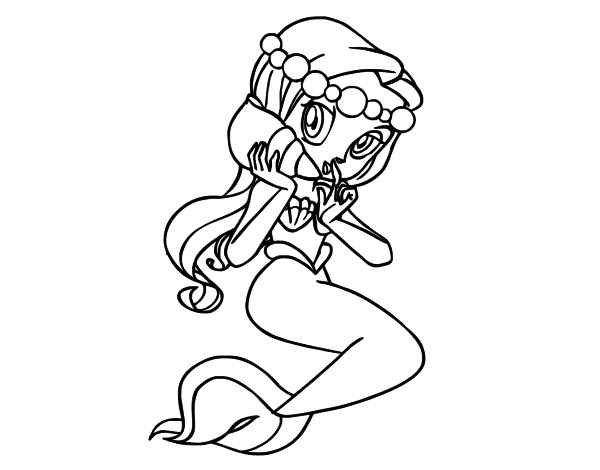 美人鱼简笔画图片-1