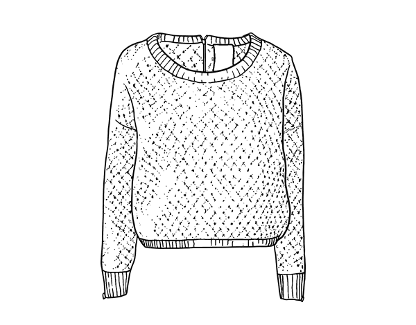 羊毛衫简笔画图片